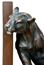 Casa Padrino Luxury Bookend Set Lions Bronze / Brass - 18 x 12 x H. 22 cm Casa Padrino Luxury Bookend Set Lions Bronze / Brass - 18 x 12 x H. 22 cm