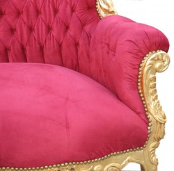 Casa Padrino Barock Sofa Bordeaux Gold Baroque Furniture Lounge Dunkelrot Casa Padrino Barock Sofa Bordeaux Gold Baroque Furniture Lounge Dunkelrot