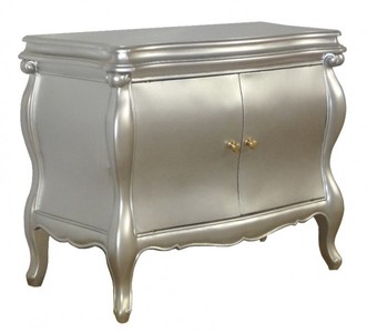 Casa Padrino Cómoda Barroca Vienna Estilo Antiguo Plata Madera Maciza de Caoba 95 x 53 x 86 cm Casa Padrino Cómoda Barroca Vienna Estilo Antiguo Plata Madera Maciza de Caoba 95 x 53 x 86 cm