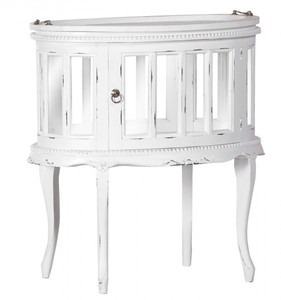 Casa Padrino bar cabinet wine cabinet Whiskey Shabby Chic look white - Baroque Rococo art nouveau glass cabinet Casa Padrino bar cabinet wine cabinet Whiskey Shabby Chic look white - Baroque Rococo art nouveau glass cabinet