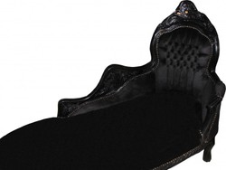 Casa Padrino Barock Chaiselongue Recamiere Liege Schwarz Samtstoff Samt Möbel Casa Padrino Barock Chaiselongue Recamiere Liege Schwarz Samtstoff Samt Möbel