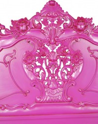 Casa Padrino Cama Barroca Pure Baroque Rosa 160 x 200 cm de madera maciza de caoba Casa Padrino Cama Barroca Pure Baroque Rosa 160 x 200 cm de madera maciza de caoba