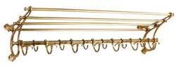 Casa Padrino Appendiabiti da parete di lusso La Rochelle stile barocco, acciaio inox finitura ottone, 100 x 28 x 20 cm