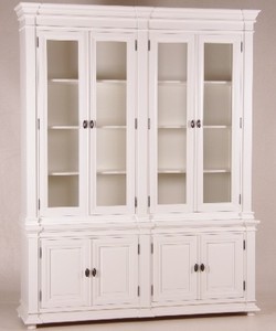 Casa Padrino Landhaus Stil Shabby Chic ANtik Stil Weiß Buffetschrank Küchenschrank Vitrinenschrank Schank Küche Esszimer Esszimmerschrank Möbel Furniture Interior Cabinet White Casa Padrino Landhaus Stil Shabby Chic ANtik Stil Weiß Buffetschrank Küchenschrank Vitrinenschrank Schank Küche Esszimer Esszimmerschrank Möbel Furniture Interior Cabinet White