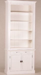 Casa Padrino Bibliothèque style maison de campagne Shabby Chic Blanc, L 100 cm, H 240 cm Casa Padrino Bibliothèque style maison de campagne Shabby Chic Blanc, L 100 cm, H 240 cm