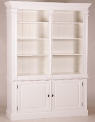 Casa Padrino Armadio in Stile Rustico Shabby Chic Bianco - 160 x 48 x 215 cm Casa Padrino Armadio in Stile Rustico Shabby Chic Bianco - 160 x 48 x 215 cm