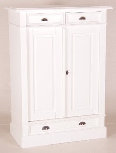 Casa Padrino Cómoda Estilo Casa de Campo Shabby Chic Blanco 100 x 53 x 141 cm Casa Padrino Cómoda Estilo Casa de Campo Shabby Chic Blanco 100 x 53 x 141 cm