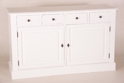Casa Padrino Commode style maison de campagne Shabby Chic Blanc L 150 H 90 cm Casa Padrino Commode style maison de campagne Shabby Chic Blanc L 150 H 90 cm