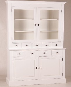 Shabby Chic Buffet Schrank Cabinet Weiß Landhaus Stil White Shabby Chic Buffet Schrank Cabinet Weiß Landhaus Stil White