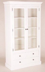 Casa Padrino Credenza stile rustico Shabby Chic Bianco 110 x 45 x 190 cm
