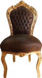 Casa Padrino Barock Esszimmer Stuhl Braun Gold Velour Kunstleder Baroque Dining Chair Brown PU Leather Interior Furniture Chairs Stühle Casa Padrino Barock Esszimmer Stuhl Braun Gold Velour Kunstleder Baroque Dining Chair Brown PU Leather Interior Furniture Chairs Stühle