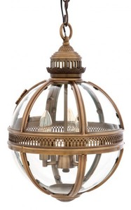 Casa Padrino Suspension Baroque Laiton Antique Design Sphère, Diamètre 30 cm, Hauteur 50 cm, 6 x E14 Casa Padrino Suspension Baroque Laiton Antique Design Sphère, Diamètre 30 cm, Hauteur 50 cm, 6 x E14