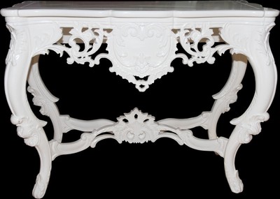 Casa Padrino Luxus Barock Konsole Weiß Console Baroque White Möbel Geschnitzt Handgeschnitzt Handarbeit Casa Padrino Luxus Barock Konsole Weiß Console Baroque White Möbel Geschnitzt Handgeschnitzt Handarbeit