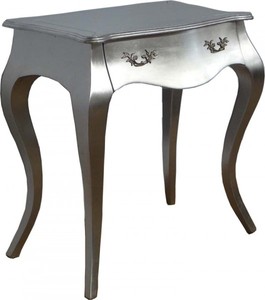 Casa Padrino Barock Konsolentisch Silber mit Schubladen - Antik Stil - 80 x 45 x 85 cm Casa Padrino Barock Konsolentisch Silber mit Schubladen - Antik Stil - 80 x 45 x 85 cm