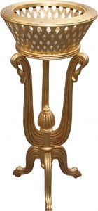 Barock Blumenständer Pflanzenständer Gold Baroque Flower Stand Pot Flowers Antik Antique
