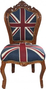 Casa Padrino Barock Esszimmer Stuhl Union Jack Braun Mahagoni England Englische Flagge Dining Chair Baroque Furniture Interior Möbel Casa Padrino Barock Esszimmer Stuhl Union Jack Braun Mahagoni England Englische Flagge Dining Chair Baroque Furniture Interior Möbel