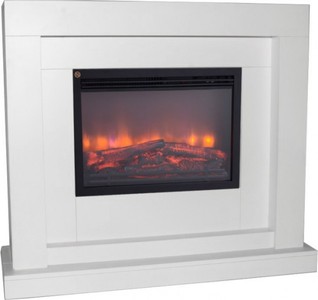 Casa Padrino chimenea eléctrica blanco antiguo de estilo barroco de estilo Art Nouveau B 110 x H 95 x P 34 cm ModG2 - Chimenea eléctrica - salón chimenea sala Casa Padrino chimenea eléctrica blanco antiguo de estilo barroco de estilo Art Nouveau B 110 x H 95 x P 34 cm ModG2 - Chimenea eléctrica - salón chimenea sala