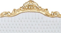 Casa Padrino Canapé 3 places Baroque Master Blanc / Or - Meubles de Luxe 210 cm Casa Padrino Canapé 3 places Baroque Master Blanc / Or - Meubles de Luxe 210 cm