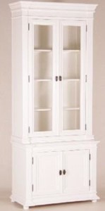 Casa Padrino Shabby Chic Landhaus Stil Buffetschrank in Weiss Antik-Look 100 x 45 x 245 cm Casa Padrino Shabby Chic Landhaus Stil Buffetschrank in Weiss Antik-Look 100 x 45 x 245 cm