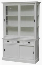 Casa Padrino Credenza stile country Shabby Chic, Bianco, 125 x 48 x 225 cm Casa Padrino Credenza stile country Shabby Chic, Bianco, 125 x 48 x 225 cm