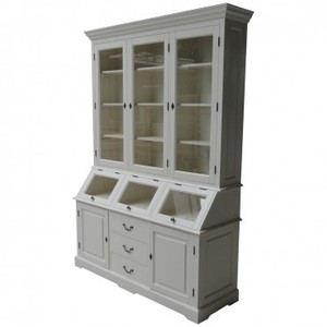 Casa Padrino Shabby Chic Buffetschrank im Landhausstil, Kiefer und MDF, 160 x 50 x 210 cm Casa Padrino Shabby Chic Buffetschrank im Landhausstil, Kiefer und MDF, 160 x 50 x 210 cm