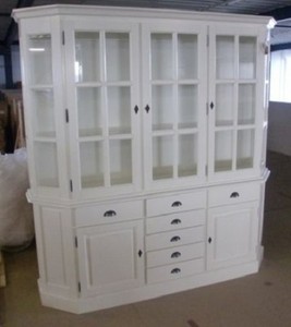 Casa Padrino Shabby Chic Buffetschrank im Landhaus Stil, Kiefer und MDF, 200 x 50 x 200 cm Casa Padrino Shabby Chic Buffetschrank im Landhaus Stil, Kiefer und MDF, 200 x 50 x 200 cm