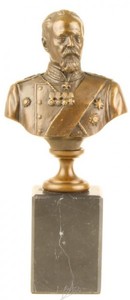 Casa Padrino Luxus Bronze Figur Büste Minister Sergei Y. Witte 19.6 x 8.7 cm - Skulptur Militaria Russland Casa Padrino Luxus Bronze Figur Büste Minister Sergei Y. Witte 19.6 x 8.7 cm - Skulptur Militaria Russland