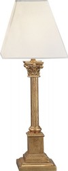 Casa Padrino Luxus Barock Tischleuchte Gold 54 x 20 cm - Blattgold Säulen Lampe - Handgefertigt in Italien Casa Padrino Luxus Barock Tischleuchte Gold 54 x 20 cm - Blattgold Säulen Lampe - Handgefertigt in Italien
