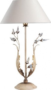 Casa Padrino Luxury Baroque Table Lamp Gold with Glass Crystals - Gold Leaf Table Light - 58 cm Height Casa Padrino Luxury Baroque Table Lamp Gold with Glass Crystals - Gold Leaf Table Light - 58 cm Height