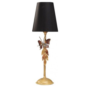 Casa Padrino Luxury Table Lamp Butterfly Black / Gold, H 53 cm - Handmade Designer Lamp from Italy Casa Padrino Luxury Table Lamp Butterfly Black / Gold, H 53 cm - Handmade Designer Lamp from Italy