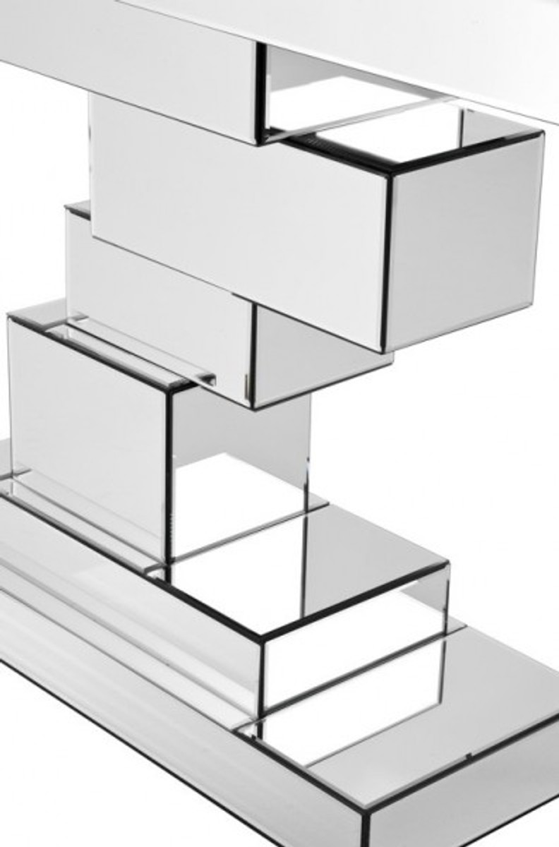 Casa Padrino luxury mirror console Bricks B 118.5 x 33.5 x T H 80 cm Console Hotel Art Deco Furniture Casa Padrino luxury mirror console Bricks B 118.5 x 33.5 x T H 80 cm Console Hotel Art Deco Furniture