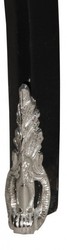 Casa Padrino Escritorio Barroco de Lujo en Negro Brillante y Plata, 100 x 58 x 80 cm, Secreter Artesanal