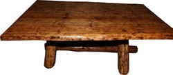 Casa Padrino Mesa de Comedor Rústica de Roble Macizo - 200 x 115 x 83,5 cm - Mesa Pesada para Interior y Exterior Casa Padrino Mesa de Comedor Rústica de Roble Macizo - 200 x 115 x 83,5 cm - Mesa Pesada para Interior y Exterior