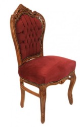 Casa Padrino baroque dîner Chaise Bordeaux / Brown - Meubles Casa Padrino baroque dîner Chaise Bordeaux / Brown - Meubles