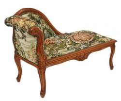 Casa Padrino Chaise Longue Baroque pour Enfant Mod2 Gobelin Marron 109 x 49 x 72 cm - Style Antique Casa Padrino Chaise Longue Baroque pour Enfant Mod2 Gobelin Marron 109 x 49 x 72 cm - Style Antique