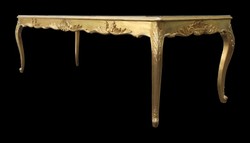 Casa Padrino Baroque Dining Table Gold 250 x 100 x 84 cm - Solid Wood Luxury Table