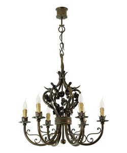 
Casa Padrino Baroque wrought iron chandelier 6-burner hanging lamp chandelier hanging lamp ceiling lamp - Castle Chandelier