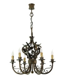 Casa Padrino Baroque wrought iron chandelier 6-burner hanging lamp chandelier hanging lamp ceiling lamp - Castle Chandelier
Casa Padrino Baroque wrought iron chandelier 6-burner hanging lamp chandelier hanging lamp ceiling lamp - Castle Chandelier