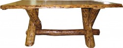 Casa Padrino Mesa de comedor de madera maciza de roble - Mesa rústica pesada, aprox. 200 x 105 x 83,5 cm