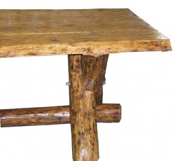Casa Padrino Mesa de comedor de madera maciza de roble - Mesa rústica pesada, aprox. 200 x 105 x 83,5 cm