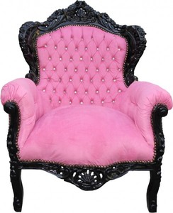 Casa Padrino Barock Sessel Rosa Hellrosa Babyrosa Schwarz Bling Bling Steine möbel Glitzersteine Thron Throne Baroque Arm Chair Pink Rose Black Rhinstones Casa Padrino Barock Sessel Rosa Hellrosa Babyrosa Schwarz Bling Bling Steine möbel Glitzersteine Thron Throne Baroque Arm Chair Pink Rose Black Rhinstones