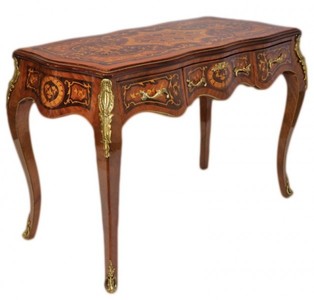Casa Padrino Luxus Barock Schreibtisch Mahagoni Sekretär, Massivholz, Antik Stil, 120 x 60 x 80 cm