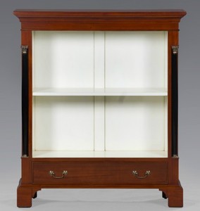 Casa Padrino Bibliothèque de luxe style Empire en acajou massif - 110 x 95 x 29 cm
