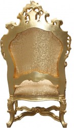 Barock Thron Sessel Gold Königsthron Thronsessel Baroque Throne Chair Gold Golden Furniture Möbel Interior Barock Thron Sessel Gold Königsthron Thronsessel Baroque Throne Chair Gold Golden Furniture Möbel Interior