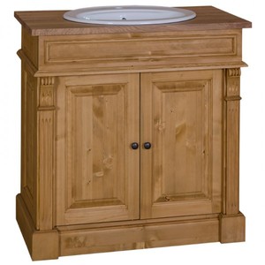 Casa Padrino Landhaus Stil Waschschrank Waschtisch inkl 1 Waschbecken Venice - Bad Schrank