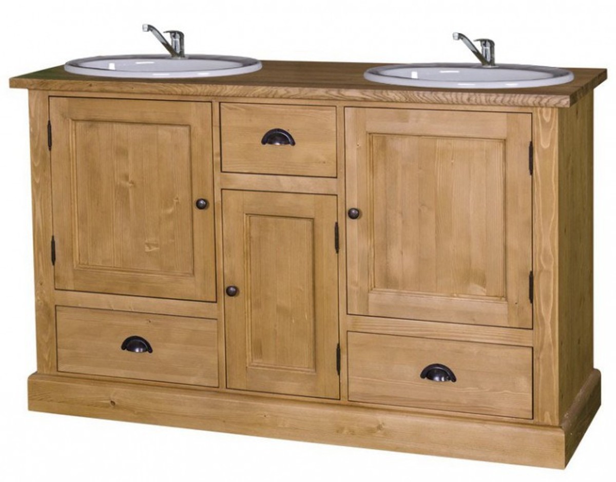 Casa Padrino country-style wash basin vanity washbasin including 2 with many subjects - solid wood Casa Padrino country-style wash basin vanity washbasin including 2 with many subjects - solid wood
