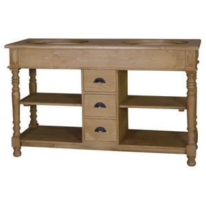 Casa Padrino country-style wash vanity washbasin incl 2 sinks with drawers San Sebastian - bathroom cabinet solid wood
