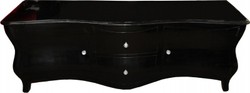 Casa Padrino Barock Fernseh Kommode TV Sideboard Schrank Schwarz Black Chest Commode Antique Style Luxury Furniture Luxus Möbel Casa Padrino Barock Fernseh Kommode TV Sideboard Schrank Schwarz Black Chest Commode Antique Style Luxury Furniture Luxus Möbel