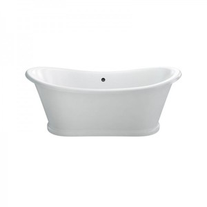 Casa Padrino Luxus Badewanne freistehend im Retro Stil Weiß 1650 x 705 x 710 mm
