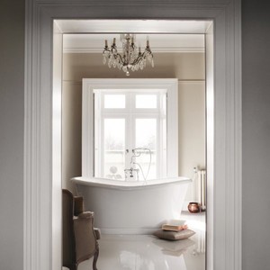Casa Padrino Luxus Badewanne freistehend im Retro Stil Weiß 1650 x 705 x 710 mm Casa Padrino Luxus Badewanne freistehend im Retro Stil Weiß 1650 x 705 x 710 mm